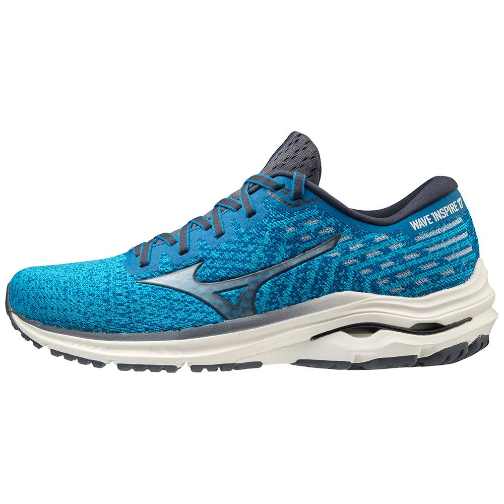 Zapatillas Running Mizuno Wave Inspire 17 WAVEKNIT Hombre Azules Baratas JEIQ-31086